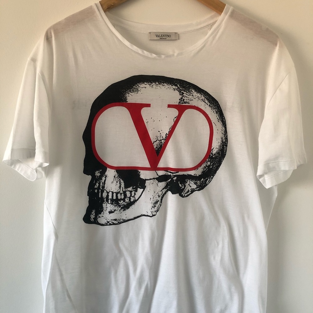 Valentino Go Skull Tee in White